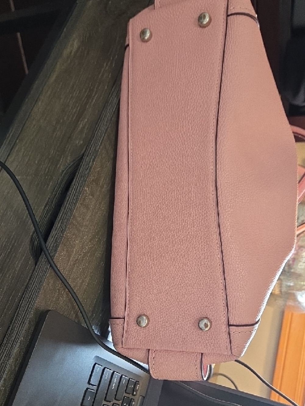 Coach Edie 31 Light Pink Pebbled Leather Purse - Picture 11 of 16